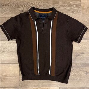 Brown Men's Casual Button Down Shirt